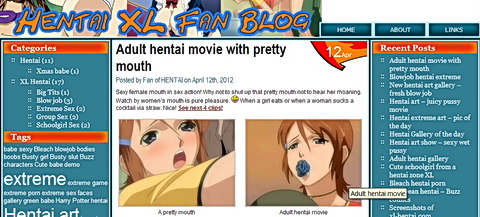 Adult hentai blog presents sexy mouth